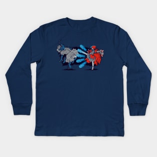 Red Fury Kids Long Sleeve T-Shirt